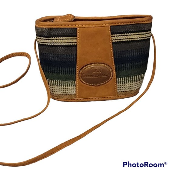 Crossbody Canvas and Leather Boho Travel Companion Pouch NEW - Picture 5 of 11